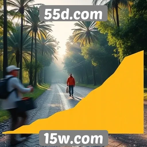 Desempenho de usuários no 55d.com ao longo do tempo